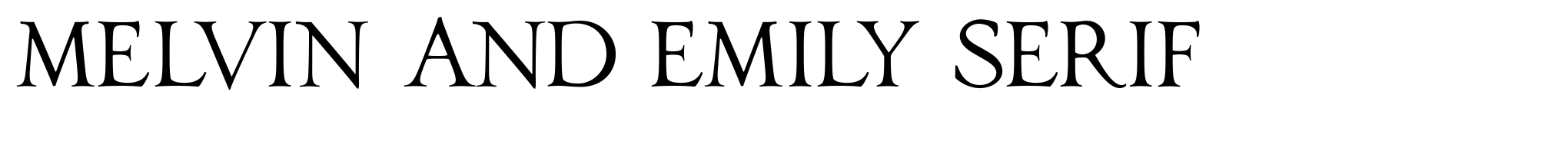 Melvin and Emily Serif image